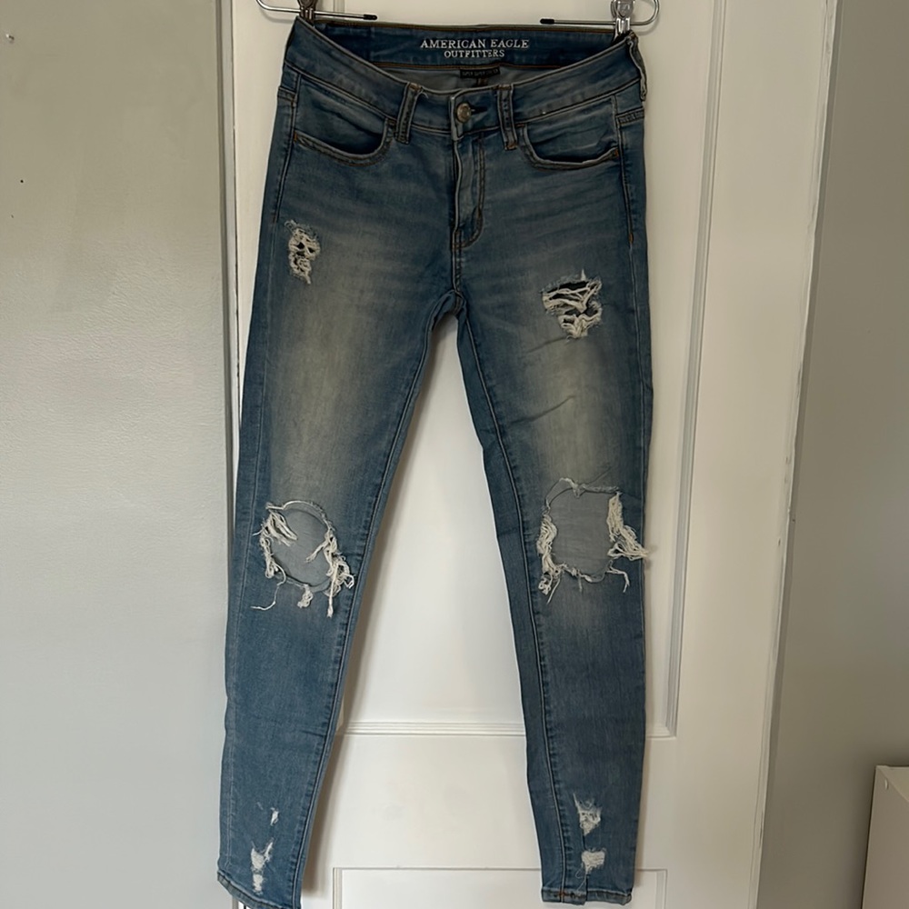 American Eagle super super stretch jean